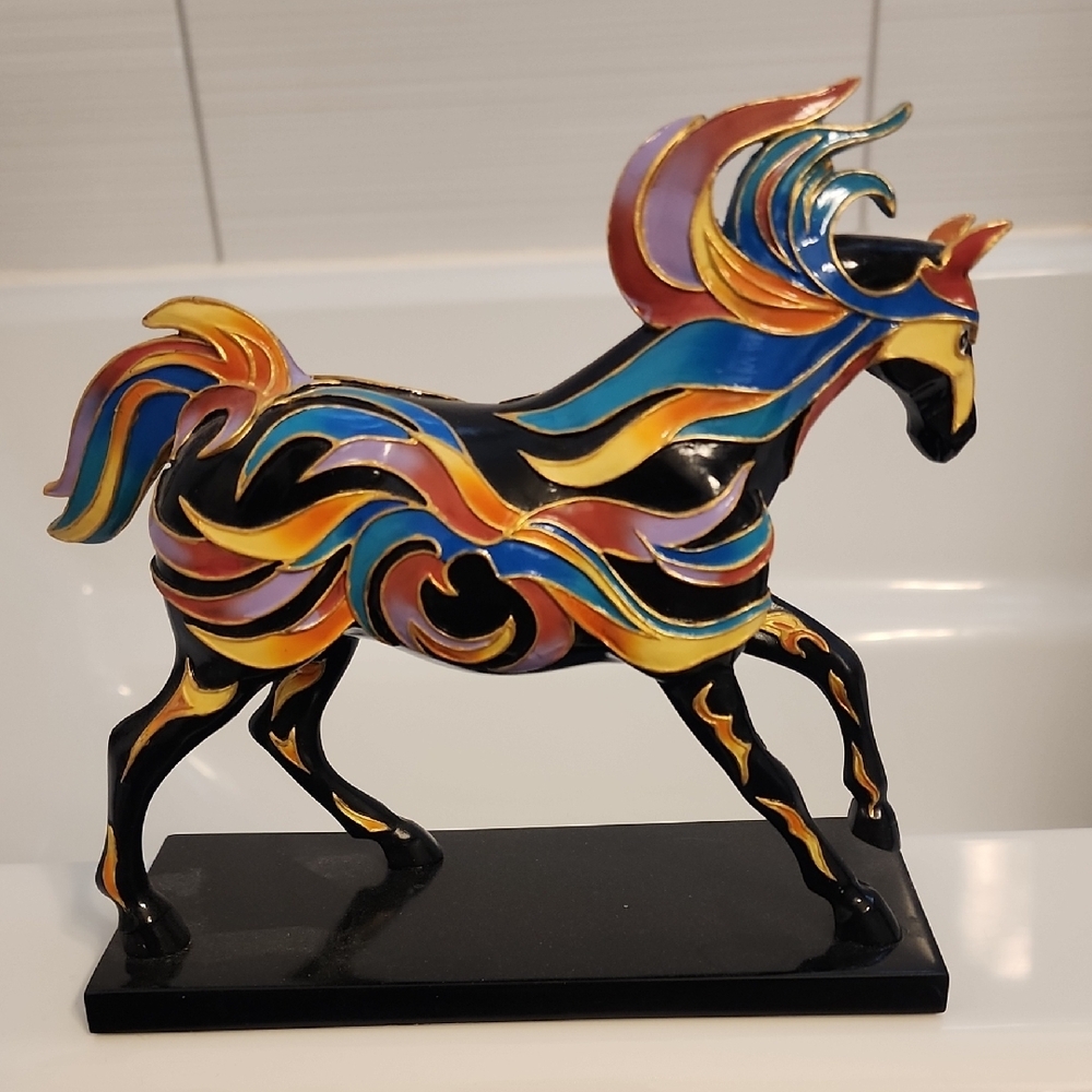 Multicolor Abstract Horse Sculpture - Picture 3 of 3